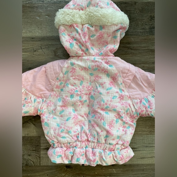 Vintage Infants Children’s Hooded Floral 80's 18mths Jacket Coat - Picture 6 of 9